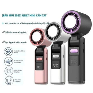QUẠT TÍCH ĐIỆN CẦM TAY 100 CẤP ĐỘ SÒ LẠNH K801