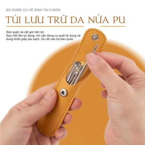 RÁY TAI MÓC KHÓA 6 MÓN KÈM TÚI