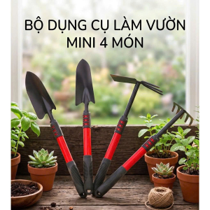 BỘ DỤNG CỤ LÀM VƯỜN 4 MÓN (T100)
