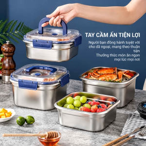 HỘP LẠNH INOX CÓ NẮP QUAI 1800ML (T240)