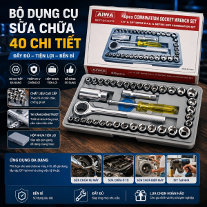 BỘ DỤNG CỤ SỬA CHỮA 40 CHI TIẾT (T20)