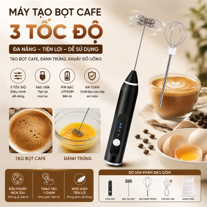 MÁY TẠO BỌT CAFE KIÊM ĐÁNH TRỨNG 3 TỐC ĐỘ (T100)