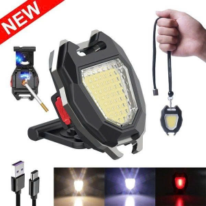 ĐÈN PIN MÓC KHÓA COB ĐA CHỨC NĂNG