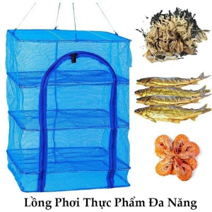 LỒNG LƯỚI PHƠI THỰC PHẨM KHÔ 4 TẦNG