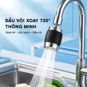 ĐẦU VÒI ĐEN TĂNG ÁP BỒN RỬA CHÉN 3 CHẾ ĐỘ