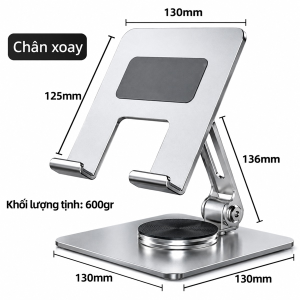 GIÁ ĐỠ ĐIỆN THOẠI, IPAD CHÂN XOAY MT134 CAO CẤP (T25)