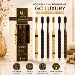 HỘP 6 BÀN CHẢI ĐÁNH RĂNG GC LUXURY (T100)