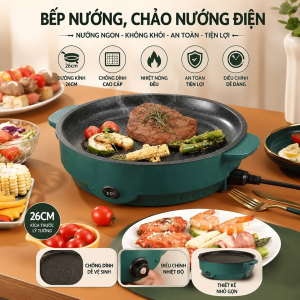 BẾP NƯỚNG, CHẢO NƯỚNG ĐIỆN 26CM
