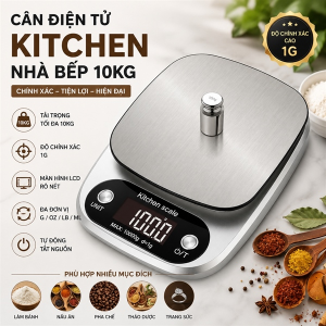 CÂN ĐIỆN TỬ KITCHEN NHÀ BẾP 10KG (T40)