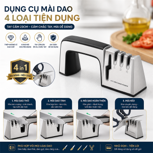 DỤNG CỤ MÀI DAO 4 LOẠI CÓ TAY CẦM 23CM