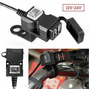 BỘ SẠC ĐIỆN THOẠI XE MÁY 2 CỔNG USB