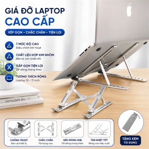 GIÁ ĐỠ KÊ LAPTOP, MACBOOK 1 XẾP CAO CẤP
