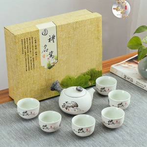 BỘ BÌNH TRÀ ĐỊNH CHÂU HOA SEN CAO CẤP