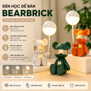 ĐÈN HỌC ĐỂ BÀN HÌNH GẤU BEARBRICK