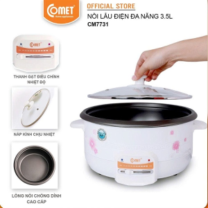NỒI LẨU ĐIỆN ĐA NĂNG 3,5L COMET CM7731