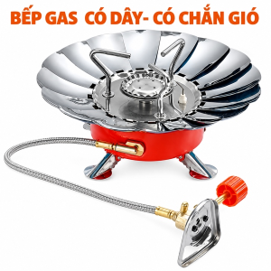 BẾP GA MINI CHỐNG GIÓ GẤP GỌN CÓ DÂY NỐI (T50)