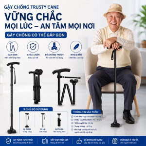 GẬY TRUSTY CANE CÓ THỂ GẤP GỌN (T40)