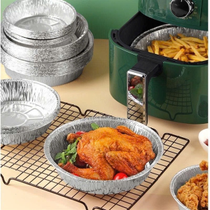 SET 10 KHAY GIẤY BẠC NỒI CHIÊN KHÔNG DẦU SIZE 22CM