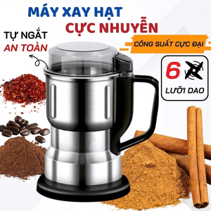 MÁY XAY TIÊU NGỦ CỐC HẠT KHÔ GIA VỊ 6 LƯỠI