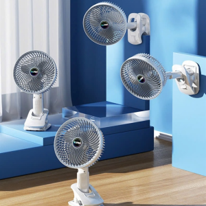 QUẠT TÍCH ĐIỆN ĐỂ BÀN CÓ ĐẾ KẸP HÍT TƯỜNG