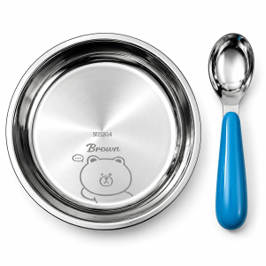 KHAY CƠM INOX TRÒN KÈM MUỖNG (T100)