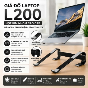 GIÁ ĐỠ LAPTOP L200 CAO CẤP (T100)