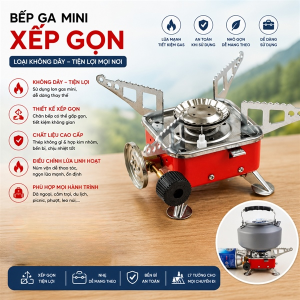 BẾP GA MINI XẾP GỌN LOẠI KHÔNG DÂY (T50)