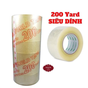 BĂNG KEO TRONG 200YARD 1 CÂY 6 CUỘN ( LOẠI 1K8)