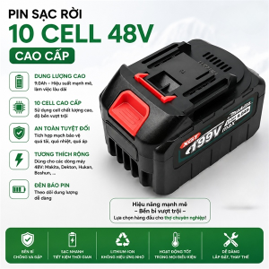 PIN SẠC RỜI 10 CELL 48V CAO CẤP