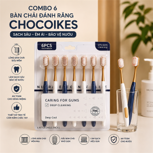 COMBO 6 BÀN CHẢI ĐÁNH RĂNG CHOCOIKES