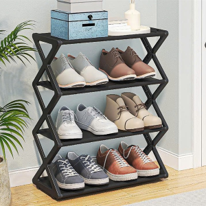 KỆ ĐỂ GIÀY 4 TẦNG HÌNH CHỮ X ĐƠN GIẢN