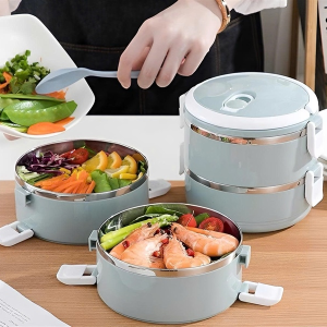 HỘP CƠM GIỮ NHIỆT LÚA MẠCH 2 TẦNG