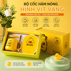 BỘ CỐC HÂM NÓNG HÌNH VỊT VÀNG