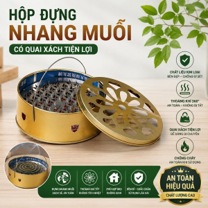HỘP ĐỰNG NHANG MUỖI CÓ QUAI XÁCH