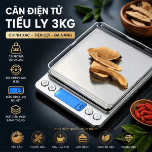 CÂN ĐIỆN TỬ TIỂU LY 3KG (T60)