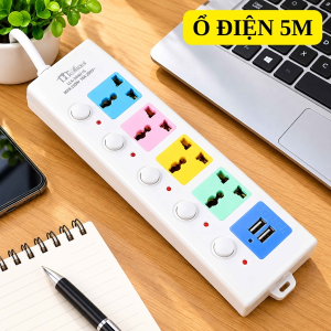 Ổ CẮM ĐIỆN USB ĐA NĂNG DÂY DÀI 5M (T70)