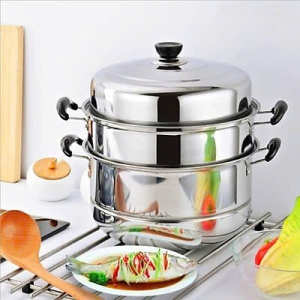 NỒI HẤP 3 TẦNG INOX 28CM (T24)