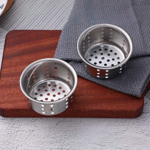 GIỎ LỌC RÁC BỒN RỬA BÁT INOX CAO CẤP (T500)