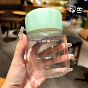 BÌNH NƯỚC THUỶ TINH DÁNG LÙN 300ML