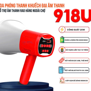 LOA PHÓNG THANH BLUETOOTH 918U 1 PIN
