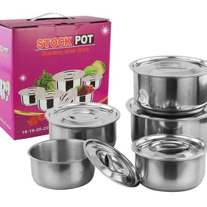 BỘ 5 NỒI INOX CÓ NẮP MY HOME (T30)