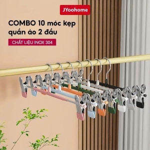 COMBO 10 MÓC KẸP QUẦN ÁO 2 ĐẦU (T100)