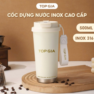 LY GIỮ NHIỆT INOX CÓ DÂY ĐEO TOPGIA 500ML
