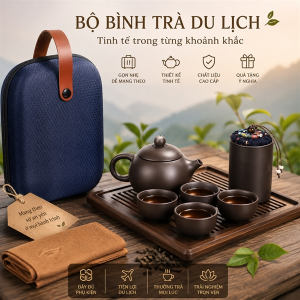 BỘ BÌNH TRÀ CÓ TÚI ĐỰNG ĐI DU LỊCH