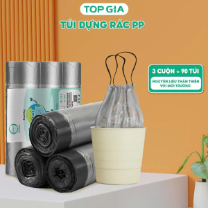 COMBO 3 CUỘN TÚI ĐỰNG RÁC CÓ DÂY TOPGIA