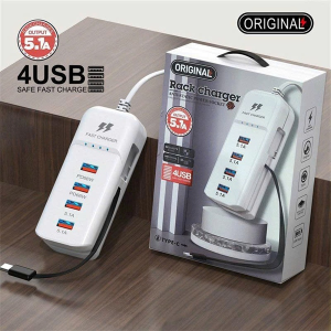 BỘ SẠC NHANH 4 CỔNG ĐA NĂNG THÔNG MINH (T250)
