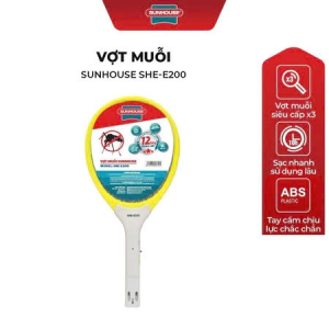 VỢT MUỖI CÓ ĐÈN SUNHOUSE SHE- E200