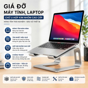 GIÁ ĐỠ MÁY TÍNH, LAPTOP CHỮ U CAO CẤP (T16)