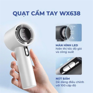 QUẠT TÍCH ĐIỆN MINI 100 CẤP ĐỘ GIÓ WX- 638