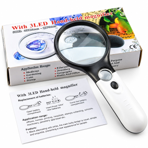 KÍNH LÚP 2 ỐNG QUANG HỌC CÓ ĐÈN LED (T100)